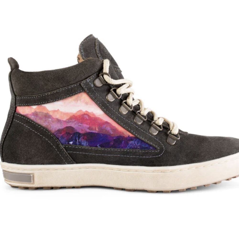 Inkkas Andes Mountain Camping Boots Womens Sz 8 High Top Gray Suede Leather $149